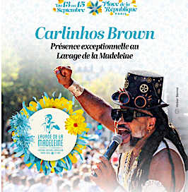 Affiche Lavage de la Madeleine 2024 avec Carlinhos Brown